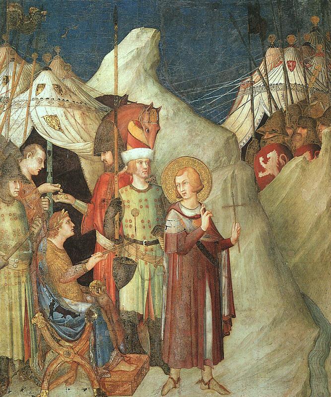 Simone Martini St.Martin Renouncing the Sword Germany oil painting art